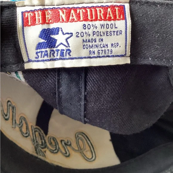 Vintage Starter University of Oregon SnapBack script Hat 80% wool the natural - Picture 13 of 13